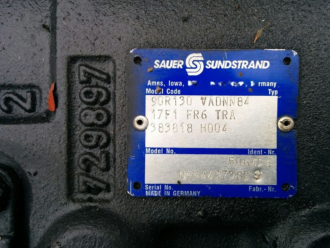 Sandler 90R130 - Hydraulic pump for Material handling equipment: picture 1 Sandler 90R130 - Hydraulic pump for Material handling equipment: picture 1