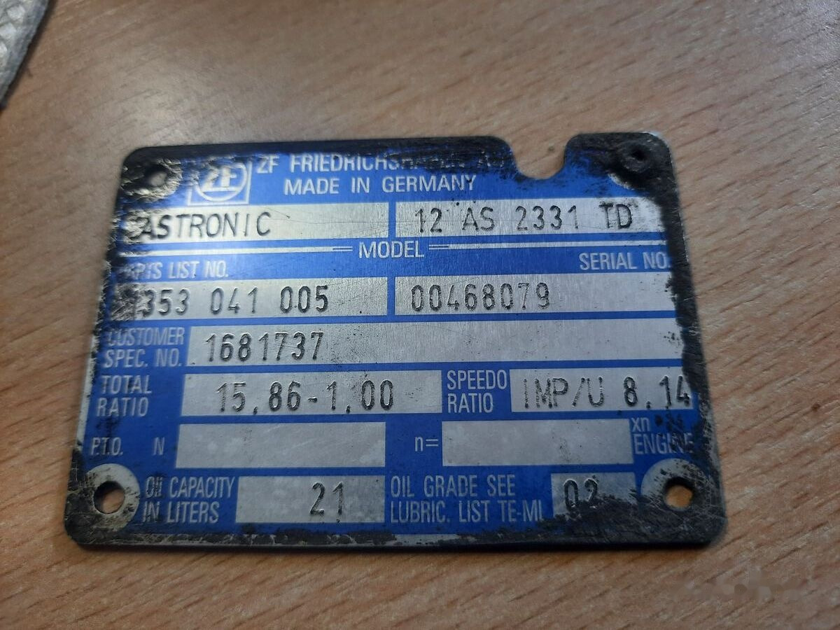 Scania GRS900R .GRS-900 Scania 124 truck - Gearbox for Truck: picture 3 Scania GRS900R .GRS-900 Scania 124 truck - Gearbox for Truck: picture 3
