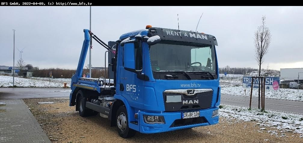 MAN TGL (TG3) 12.250 4x2 BL CH 12T Meiller - Skip loader truck: picture 1 MAN TGL (TG3) 12.250 4x2 BL CH 12T Meiller - Skip loader truck: picture 1