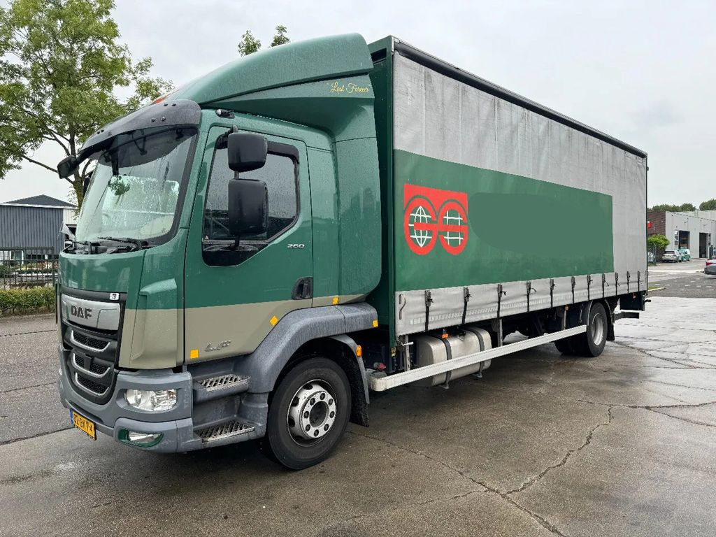DAF LF 260 4X2 16T DHOLLANDIA LOAD LIFT + TÜV TILL 0 - Curtainsider truck: picture 1 DAF LF 260 4X2 16T DHOLLANDIA LOAD LIFT + TÜV TILL 0 - Curtainsider truck: picture 1