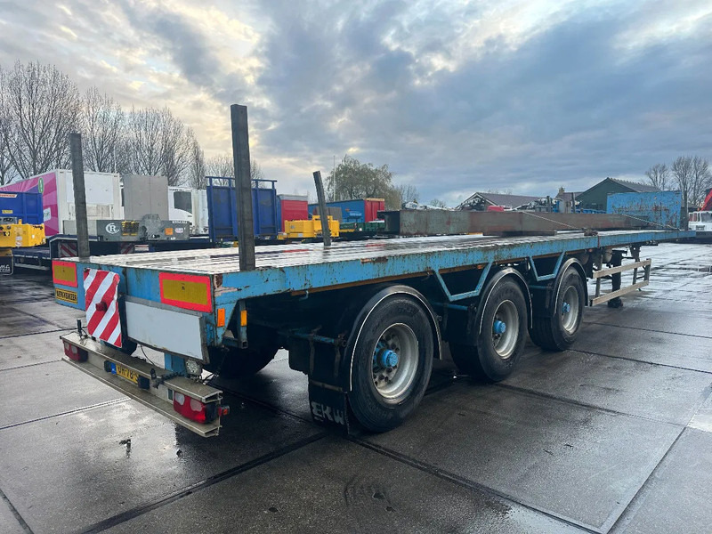 EKW 3 AXLE STEERING, DUBBLE EXTENDABLE TILL 30 METER - Dropside/ Flatbed semi-trailer: picture 4 EKW 3 AXLE STEERING, DUBBLE EXTENDABLE TILL 30 METER - Dropside/ Flatbed semi-trailer: picture 4