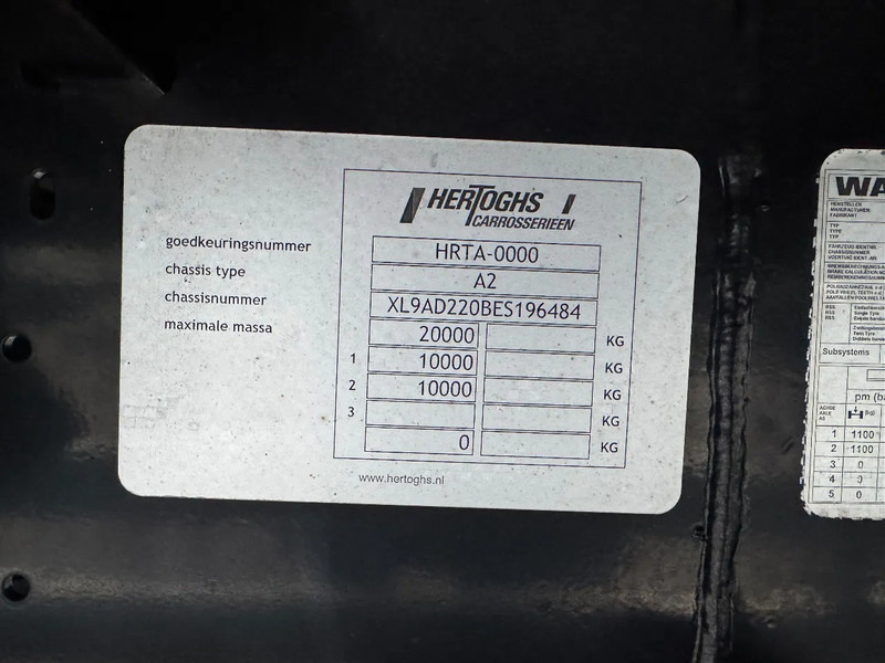 Hertoghs AC2 BPW AXLE SLIDING ROOF - Curtainsider trailer: picture 5 Hertoghs AC2 BPW AXLE SLIDING ROOF - Curtainsider trailer: picture 5