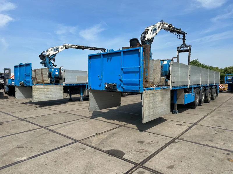 Pacton 4 X 4 ASSIGE MET KENNIS 14000 ROLLER KRAAN - Dropside/ Flatbed semi-trailer: picture 1 Pacton 4 X 4 ASSIGE MET KENNIS 14000 ROLLER KRAAN - Dropside/ Flatbed semi-trailer: picture 1