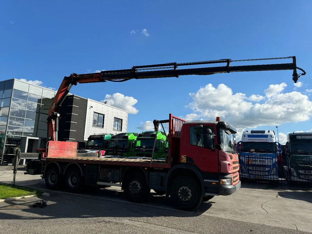 Scania P360 8X4 - EURO 5 + PALFINGER PK22002-EH + REMOT - Crane truck, Dropside/ Flatbed truck: picture 1 Scania P360 8X4 - EURO 5 + PALFINGER PK22002-EH + REMOT - Crane truck, Dropside/ Flatbed truck: picture 1