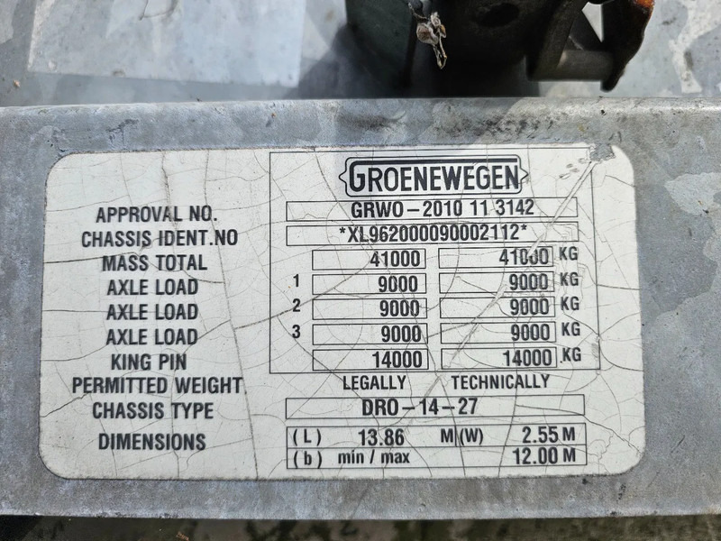 Groenewegen SAF - DISC - DRO-14-27 - Dropside/ Flatbed semi-trailer: picture 3 Groenewegen SAF - DISC - DRO-14-27 - Dropside/ Flatbed semi-trailer: picture 3