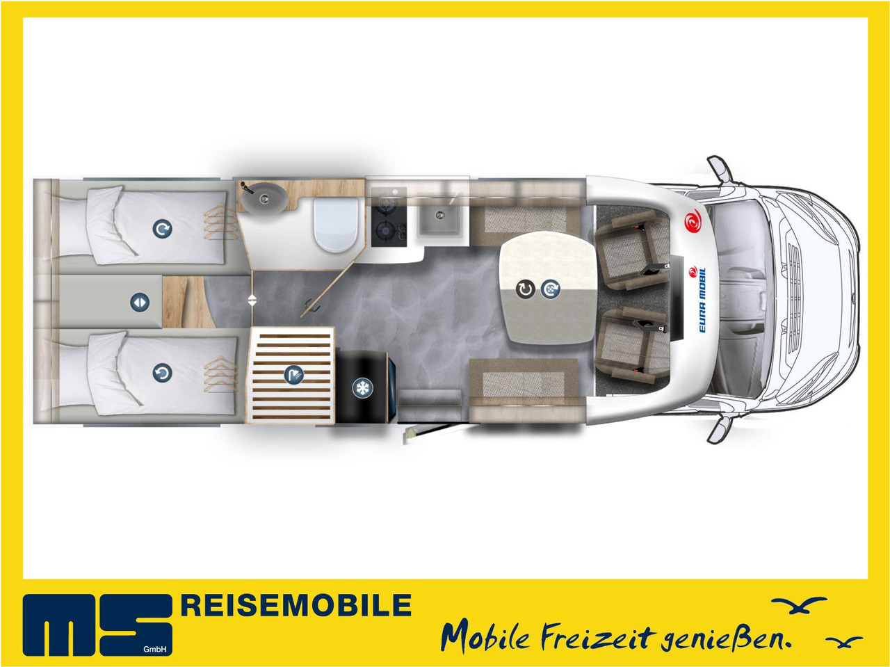 Eura Mobil PROFILA T 720 EF - 101 EDITION / EINZELBETTEN - Semi-integrated motorhome: picture 2 Eura Mobil PROFILA T 720 EF - 101 EDITION / EINZELBETTEN - Semi-integrated motorhome: picture 2