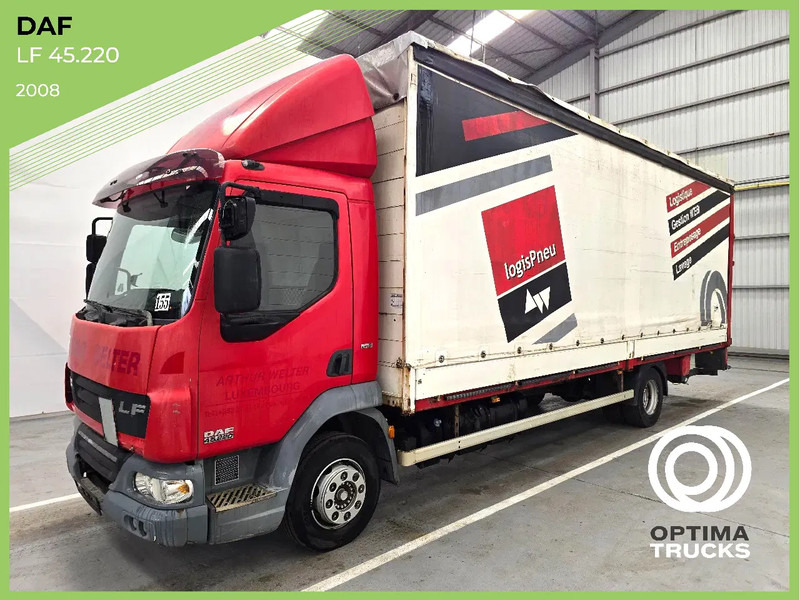 DAF LF 45 220 / EURO 5 / AIRCO / MANUEL / DHOLLANDIA 2000kg - Curtainsider truck: picture 1 DAF LF 45 220 / EURO 5 / AIRCO / MANUEL / DHOLLANDIA 2000kg - Curtainsider truck: picture 1