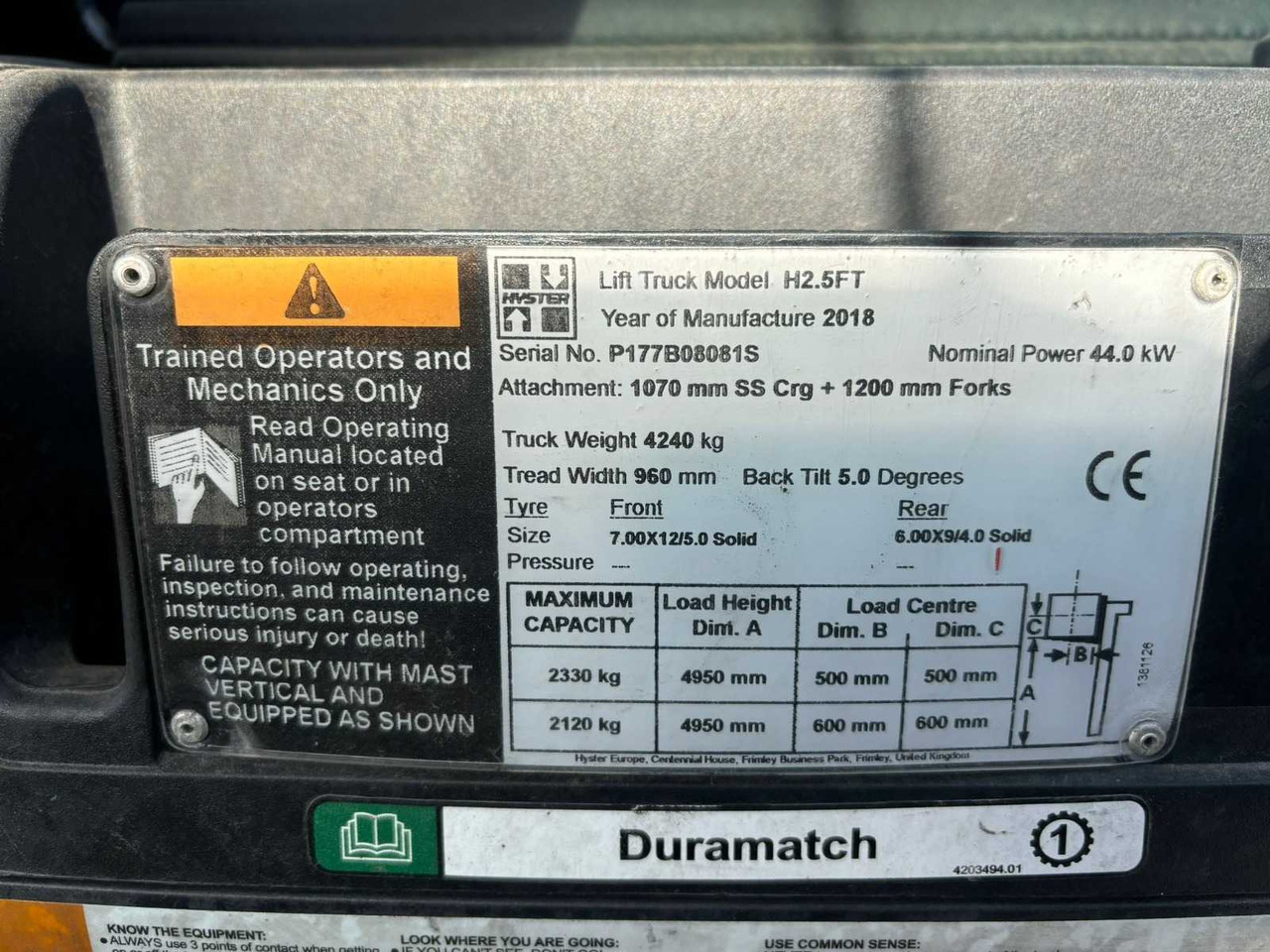 HYSTER - H2.5FT - FORKLIFT TRUCKS - 2018 - Forklift: picture 5 HYSTER - H2.5FT - FORKLIFT TRUCKS - 2018 - Forklift: picture 5