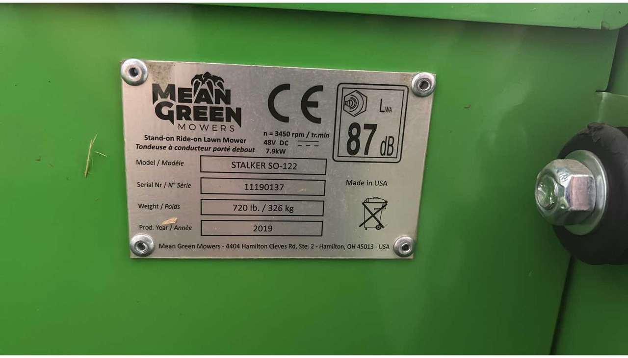 Mean green stalker - Garden mower: picture 3 Mean green stalker - Garden mower: picture 3
