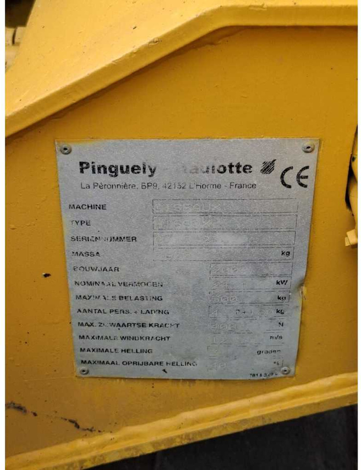 Pinguely Haulotte H18SDX - Aerial platform: picture 2 Pinguely Haulotte H18SDX - Aerial platform: picture 2