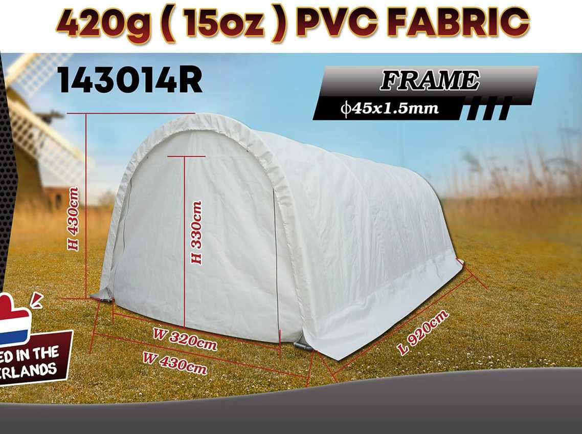 Rhino-Cross-Shelter 143014R - 9,2x4,3x4,3 m - Storage tank: picture 2 Rhino-Cross-Shelter 143014R - 9,2x4,3x4,3 m - Storage tank: picture 2