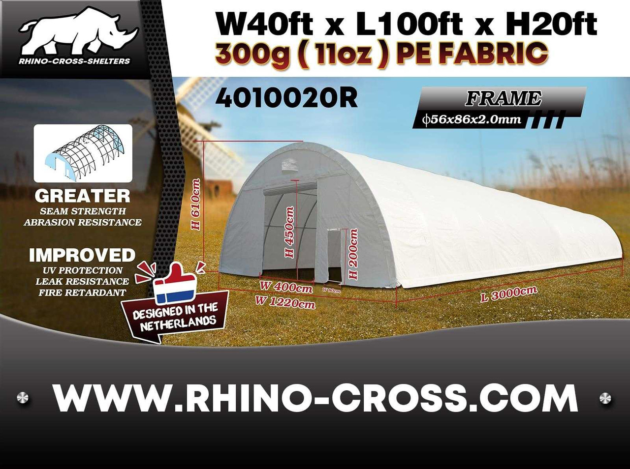 Rhino-Cross-Shelter 4010020R 30x12,2x6,1 m - Storage tank: picture 2 Rhino-Cross-Shelter 4010020R 30x12,2x6,1 m - Storage tank: picture 2