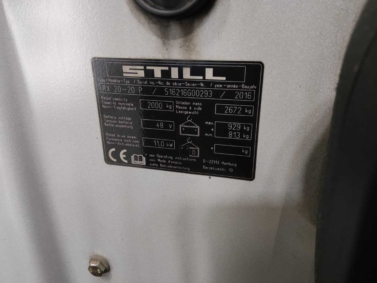 STILL RX20-20P 2016 FORKLIFT - Forklift: picture 2 STILL RX20-20P 2016 FORKLIFT - Forklift: picture 2