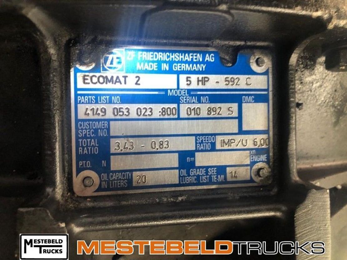 MAN Versnellingsbak 5HP 592C - Gearbox for Truck: picture 5 MAN Versnellingsbak 5HP 592C - Gearbox for Truck: picture 5