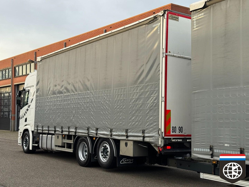 Scania R450 6X2/4 - MEGA volume curtain side combination - Slide roof / lift roof - NIGHT A/C - concourstaat - Curtainsider truck: picture 4 Scania R450 6X2/4 - MEGA volume curtain side combination - Slide roof / lift roof - NIGHT A/C - concourstaat - Curtainsider truck: picture 4