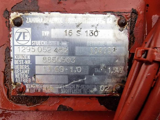 Transmission 16S130 - Spare parts: picture 4 Transmission 16S130 - Spare parts: picture 4
