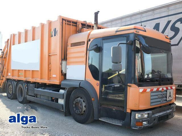 MAN 26.350 TGA 6x2, Haller, 24m³, Klima, 4 Sitze - Garbage truck: picture 1 MAN 26.350 TGA 6x2, Haller, 24m³, Klima, 4 Sitze - Garbage truck: picture 1