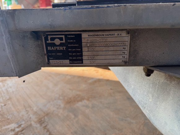 Remorque Hapert R13-13 - Car trailer: picture 4 Remorque Hapert R13-13 - Car trailer: picture 4
