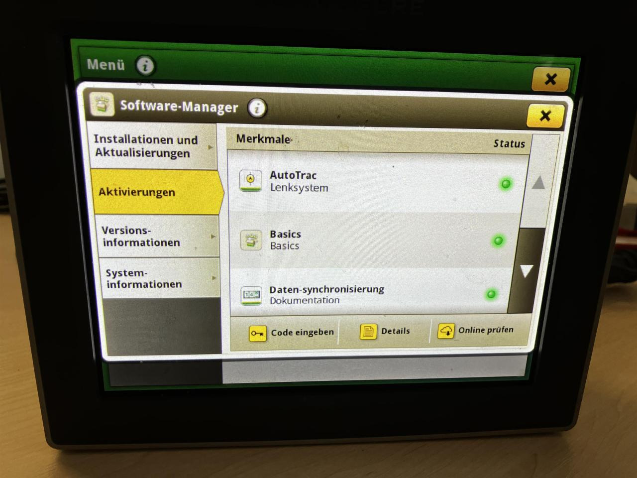 John Deere 4240 Display - Navigation system for Agricultural machinery: picture 4 John Deere 4240 Display - Navigation system for Agricultural machinery: picture 4