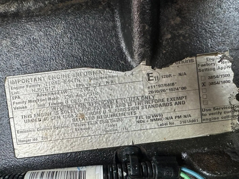Generator set Atlas-Copco QAS 100 Perkins Leroy Somer 100 kVA Silent Rental generatorset: picture 9 Generator set Atlas-Copco QAS 100 Perkins Leroy Somer 100 kVA Silent Rental generatorset: picture 9