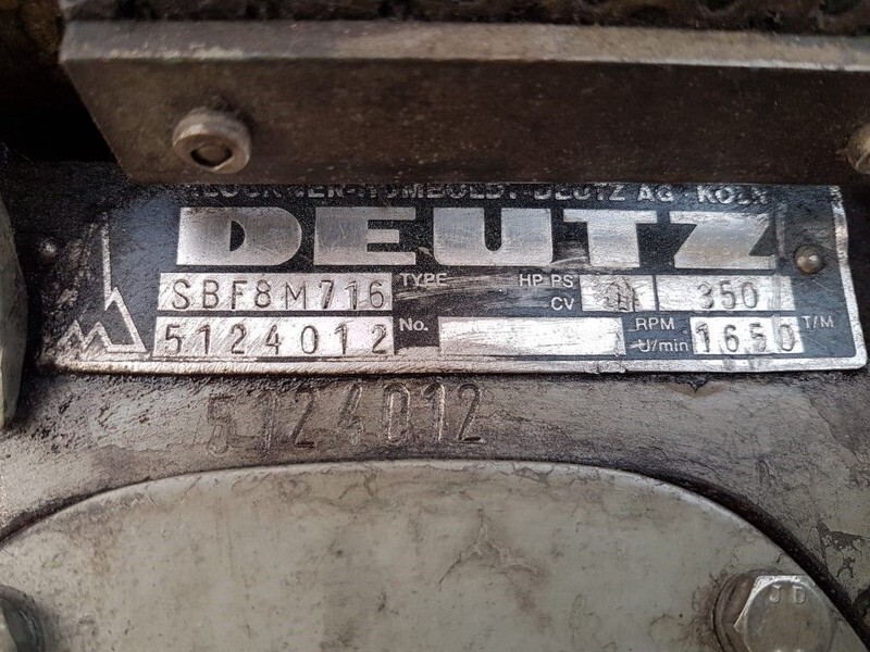 Deutz SBF8M 716 Diesel motor 256 kW 350 PK Diesel Engine - Engine for Construction machinery: picture 4 Deutz SBF8M 716 Diesel motor 256 kW 350 PK Diesel Engine - Engine for Construction machinery: picture 4