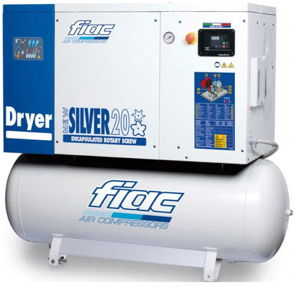 Fiac NewSilver D 15 / 500 NewSilver D 15 / 500 - 1430 L / min 11 kW 10 bar Elektrische Schroefcompressor + Droger - Air compressor: picture 1 Fiac NewSilver D 15 / 500 NewSilver D 15 / 500 - 1430 L / min 11 kW 10 bar Elektrische Schroefcompressor + Droger - Air compressor: picture 1