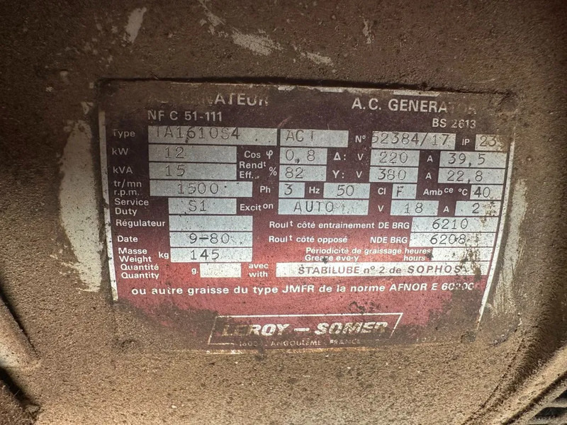 Generator set Hatz 3L30C Leroy Somer 15 kVA Silent generatorset: picture 9