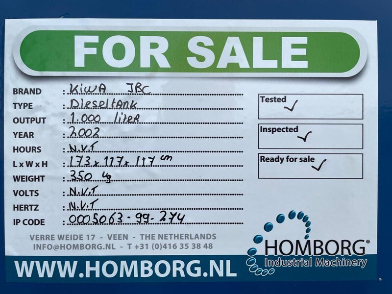 Storage tank Kiwa IBC 1000 liter Kiwa IBC Dieseltank met keuring: picture 13