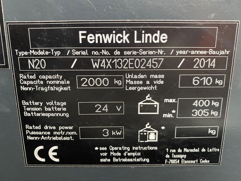 Linde N20 2 ton Elektrische Orderpicker Meerijder Palletwagen - Pallet truck: picture 3 Linde N20 2 ton Elektrische Orderpicker Meerijder Palletwagen - Pallet truck: picture 3