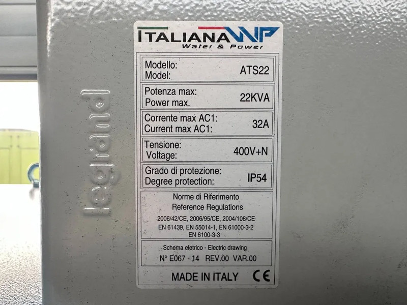 New Generator set Perkins Leroy Somer 22 kVA Silent noodstroom systeem  generatorset NSA ATS New !: picture 8