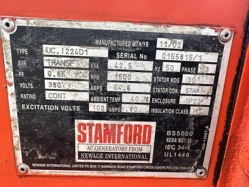 Sisu Valmet Stamford 42.5 kVA generatorset - Generator set: picture 5 Sisu Valmet Stamford 42.5 kVA generatorset - Generator set: picture 5