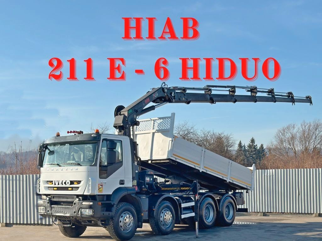 Iveco TRAKKER * HIAB 211 E - 6 HIDUO+ FUNK / 8x4 *TOP - Tipper, Crane truck: picture 1 Iveco TRAKKER * HIAB 211 E - 6 HIDUO+ FUNK / 8x4 *TOP - Tipper, Crane truck: picture 1