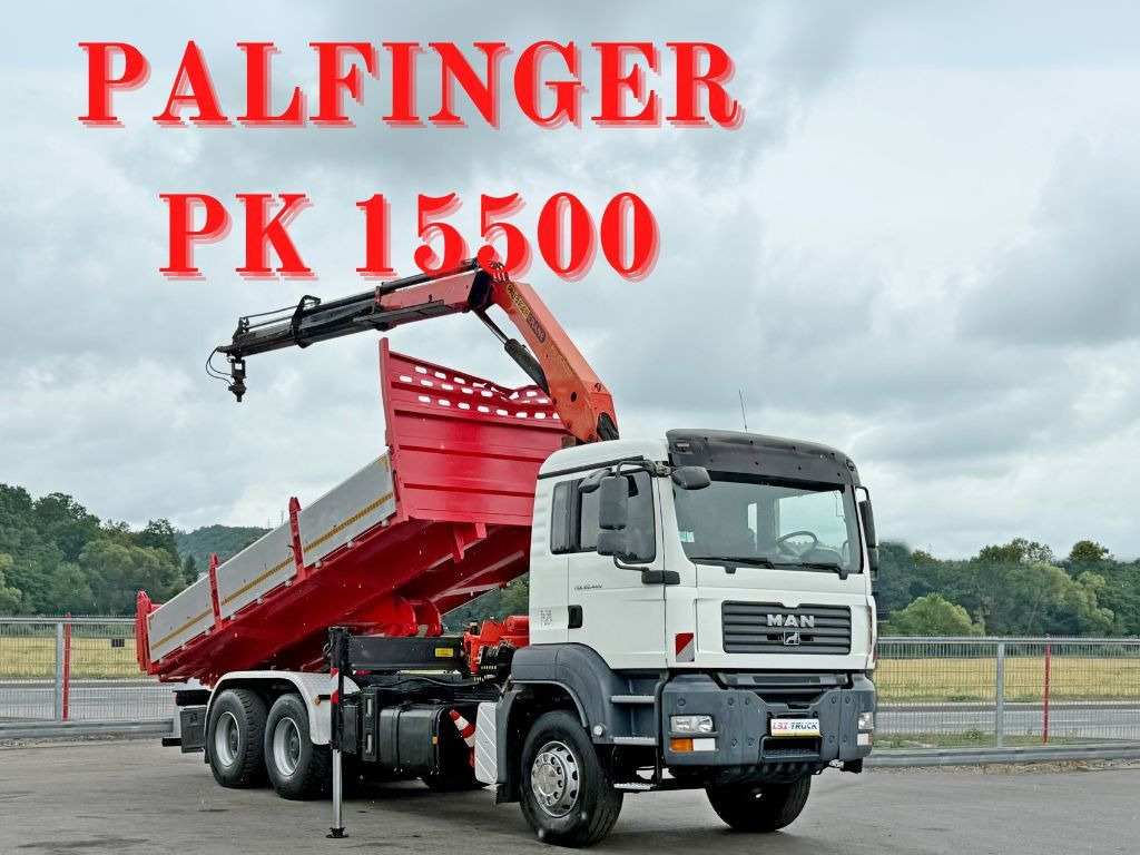 MAN TGA 26.400 * KIPPER 6,00m + PK 15500 * 6x4 * TOP - Tipper, Crane truck: picture 1 MAN TGA 26.400 * KIPPER 6,00m + PK 15500 * 6x4 * TOP - Tipper, Crane truck: picture 1