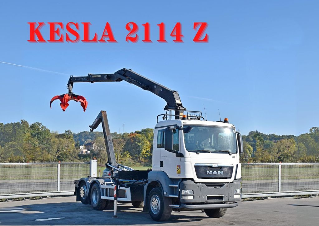 MAN TGS 26.360 Abrollkipper* KESLA 2114 Z * TOP - Hook lift truck, Crane truck: picture 1 MAN TGS 26.360 Abrollkipper* KESLA 2114 Z * TOP - Hook lift truck, Crane truck: picture 1