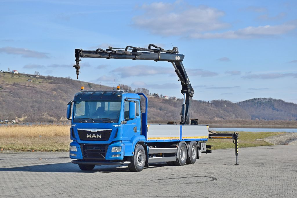 MAN TGS 26.480 * KRAN / FUNK * TOPZUSTAND - Crane truck, Dropside/ Flatbed truck: picture 2 MAN TGS 26.480 * KRAN / FUNK * TOPZUSTAND - Crane truck, Dropside/ Flatbed truck: picture 2