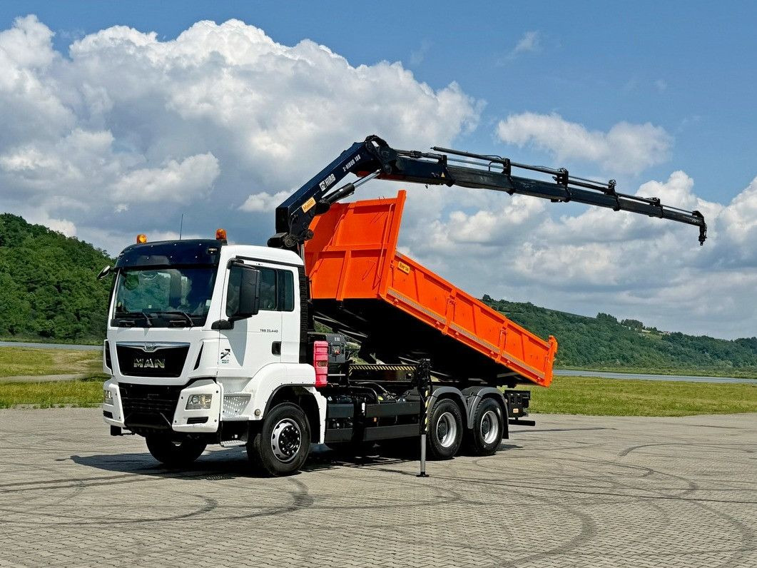 MAN TGS 33.440 * HIAB X-HIDUO 188 E-5 + FUNK * 6x4 - Tipper, Crane truck: picture 2 MAN TGS 33.440 * HIAB X-HIDUO 188 E-5 + FUNK * 6x4 - Tipper, Crane truck: picture 2