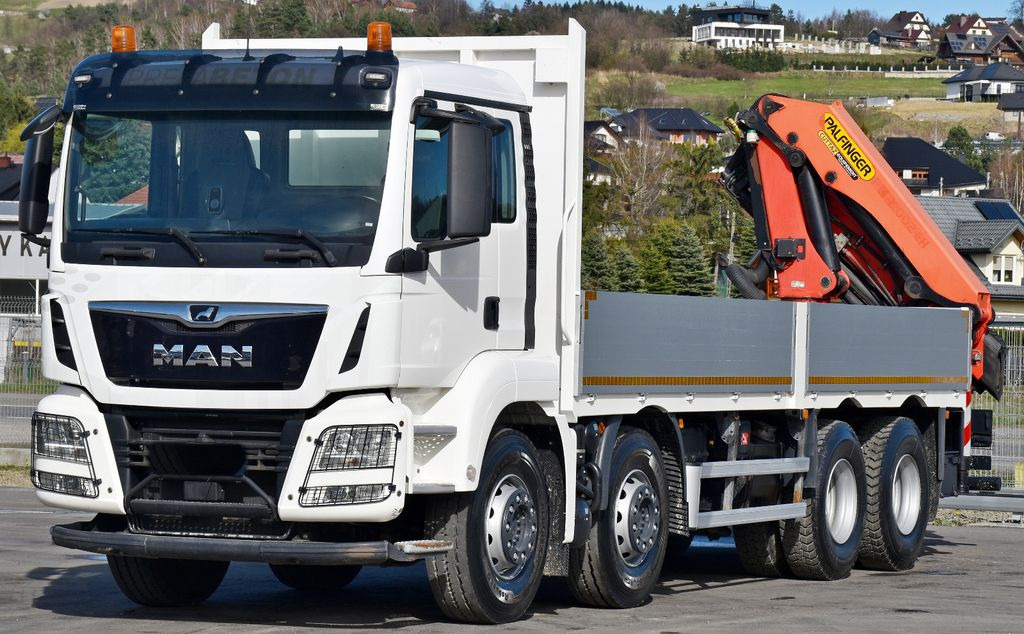 MAN TGS 35.500 * PK 22002 - EH C + FUNK * 8x4 * TOP - Crane truck, Dropside/ Flatbed truck: picture 4 MAN TGS 35.500 * PK 22002 - EH C + FUNK * 8x4 * TOP - Crane truck, Dropside/ Flatbed truck: picture 4