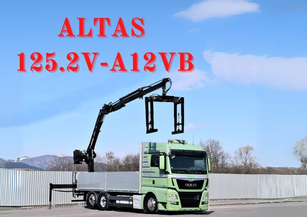 MAN TGX 26.440 Pritsche 6,60 m* ATLAS 125.2V-A12VB - Crane truck: picture 1 MAN TGX 26.440 Pritsche 6,60 m* ATLAS 125.2V-A12VB - Crane truck: picture 1