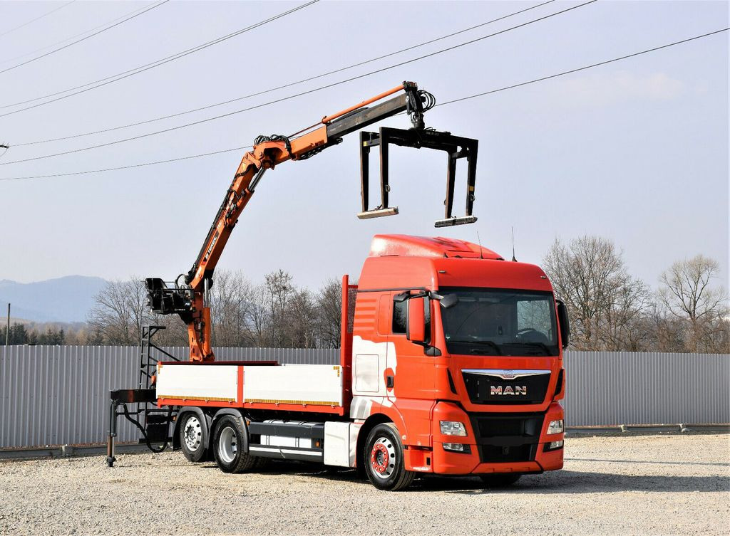 MAN TGX 26.440 Pritsche 6,60 m*TEREX 135.2-A11 MAN TGX 26.440 Pritsche 6,60 m*TEREX 135.2-A11 - Crane truck: picture 1 MAN TGX 26.440 Pritsche 6,60 m*TEREX 135.2-A11 MAN TGX 26.440 Pritsche 6,60 m*TEREX 135.2-A11 - Crane truck: picture 1