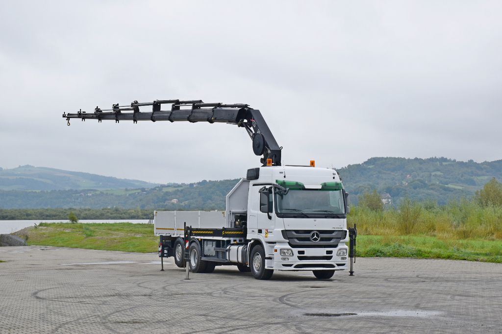 Mercedes-Benz ACTROS 2544 * HIAB 377 E - 8 HIPRO + FUNK* TOP - Crane truck, Dropside/ Flatbed truck: picture 2 Mercedes-Benz ACTROS 2544 * HIAB 377 E - 8 HIPRO + FUNK* TOP - Crane truck, Dropside/ Flatbed truck: picture 2