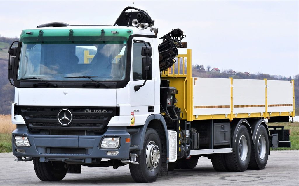 Mercedes-Benz ACTROS 2632 * HIAB 144B-3HIDUO+FUNK / 6x4 Mercedes-Benz ACTROS 2632 * HIAB 144B-3HIDUO+FUNK / 6x4 - Crane truck, Dropside/ Flatbed truck: picture 4 Mercedes-Benz ACTROS 2632 * HIAB 144B-3HIDUO+FUNK / 6x4 Mercedes-Benz ACTROS 2632 * HIAB 144B-3HIDUO+FUNK / 6x4 - Crane truck, Dropside/ Flatbed truck: picture 4