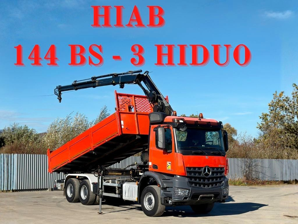 Mercedes-Benz AROCS 2640 *HIAB 144 BS - 3/FUNK + * 6x4 - Tipper, Crane truck: picture 1 Mercedes-Benz AROCS 2640 *HIAB 144 BS - 3/FUNK + * 6x4 - Tipper, Crane truck: picture 1