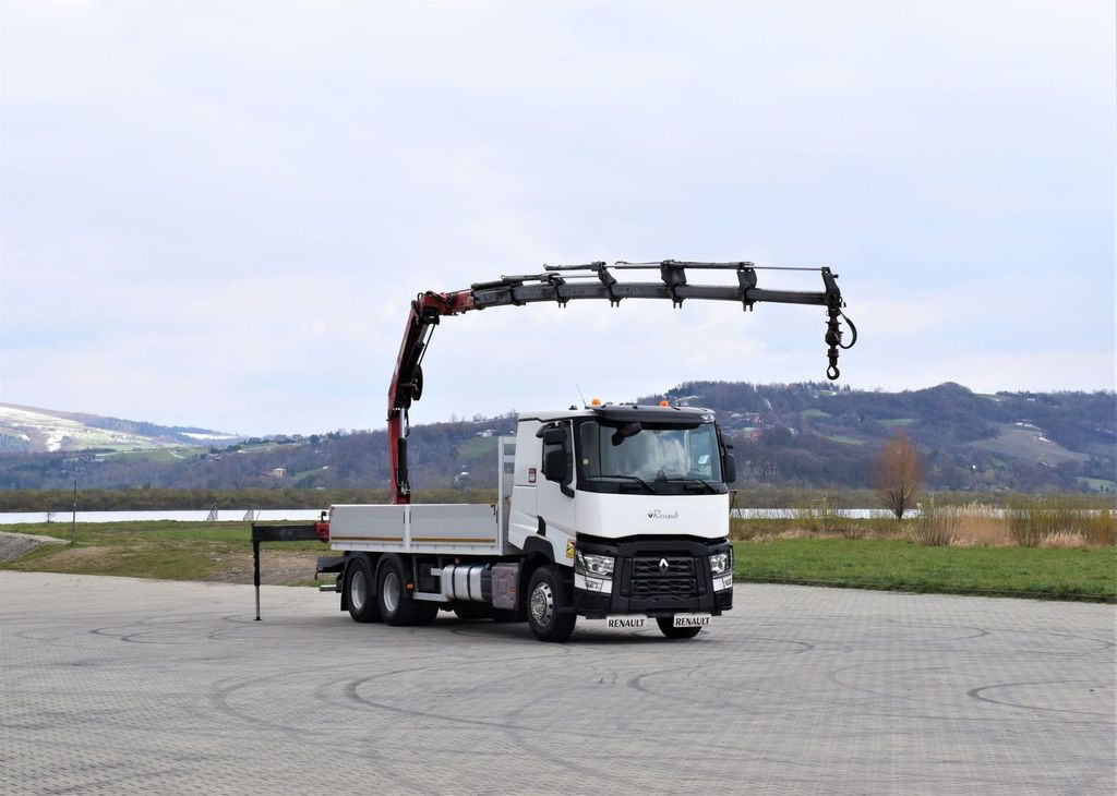 Renault C 460 * HMF 1510 K6 + FUNK * 6x4 - Crane truck, Dropside/ Flatbed truck: picture 2 Renault C 460 * HMF 1510 K6 + FUNK * 6x4 - Crane truck, Dropside/ Flatbed truck: picture 2