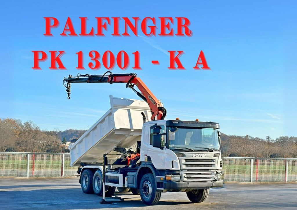 Scania P 360 Kipper 4,70 m * PK 13001-KA + FUNK * 6x4 - Tipper, Crane truck: picture 1 Scania P 360 Kipper 4,70 m * PK 13001-KA + FUNK * 6x4 - Tipper, Crane truck: picture 1