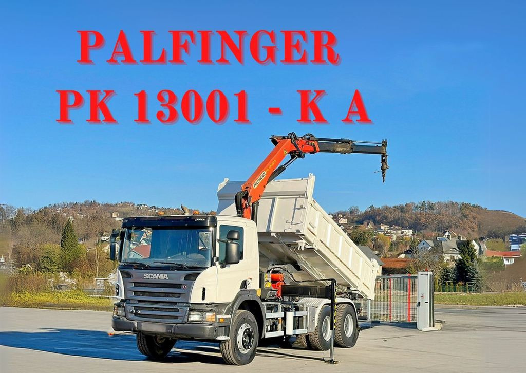 Scania P 360 Kipper 4,70 m * PK 13001-KA + FUNK * 6x4 - Crane truck, Tipper: picture 1 Scania P 360 Kipper 4,70 m * PK 13001-KA + FUNK * 6x4 - Crane truck, Tipper: picture 1