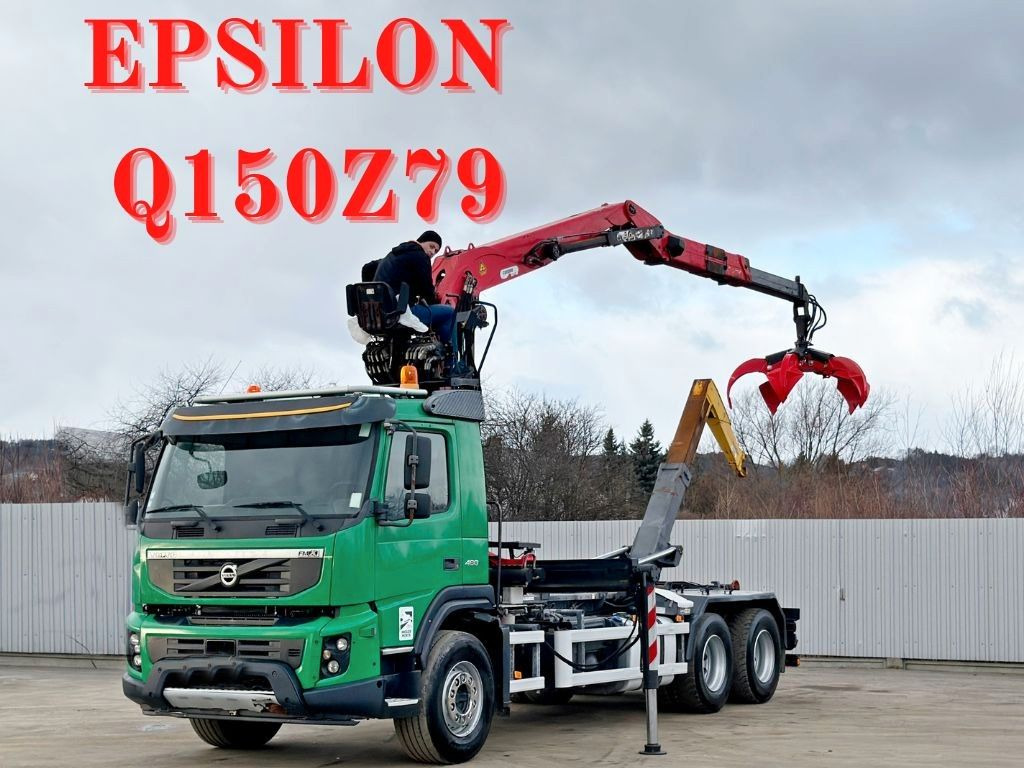 Volvo FMX 460 * Abrollkipper + EPSILON Q150Z79 * 6x4 - Hook lift truck: picture 1 Volvo FMX 460 * Abrollkipper + EPSILON Q150Z79 * 6x4 - Hook lift truck: picture 1