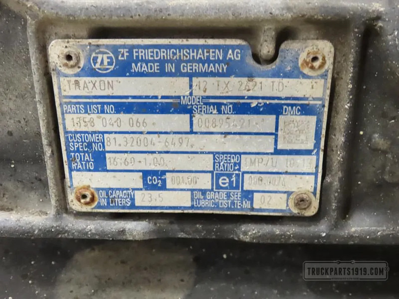 MAN 12TX2621TD IT3 Versnellingsbak Traxon 81.32004-6497 - Gearbox for Truck: picture 3 MAN 12TX2621TD IT3 Versnellingsbak Traxon 81.32004-6497 - Gearbox for Truck: picture 3