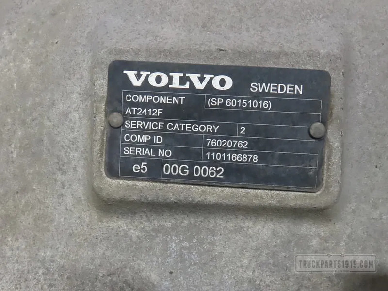Volvo 60151016 Versnellingsbak AT2412F Volvo - Gearbox for Truck: picture 3 Volvo 60151016 Versnellingsbak AT2412F Volvo - Gearbox for Truck: picture 3