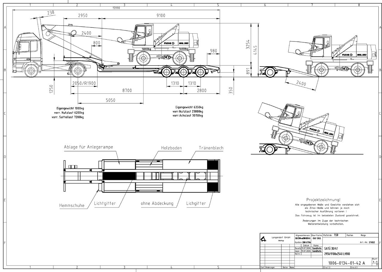 Low loader semi-trailer Langendorf ATUE 30/34: picture 18