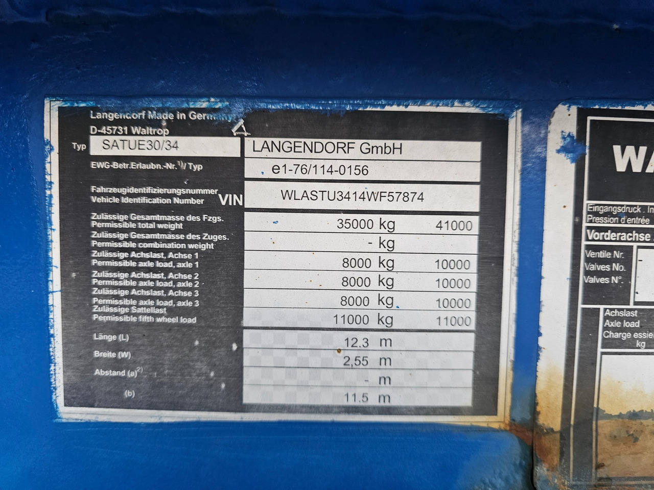 Low loader semi-trailer Langendorf ATUE 30/34: picture 16